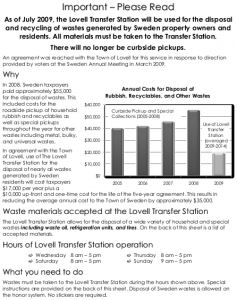 Waste Disposal Flyer