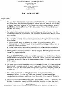 MMWAC Facts and Figures